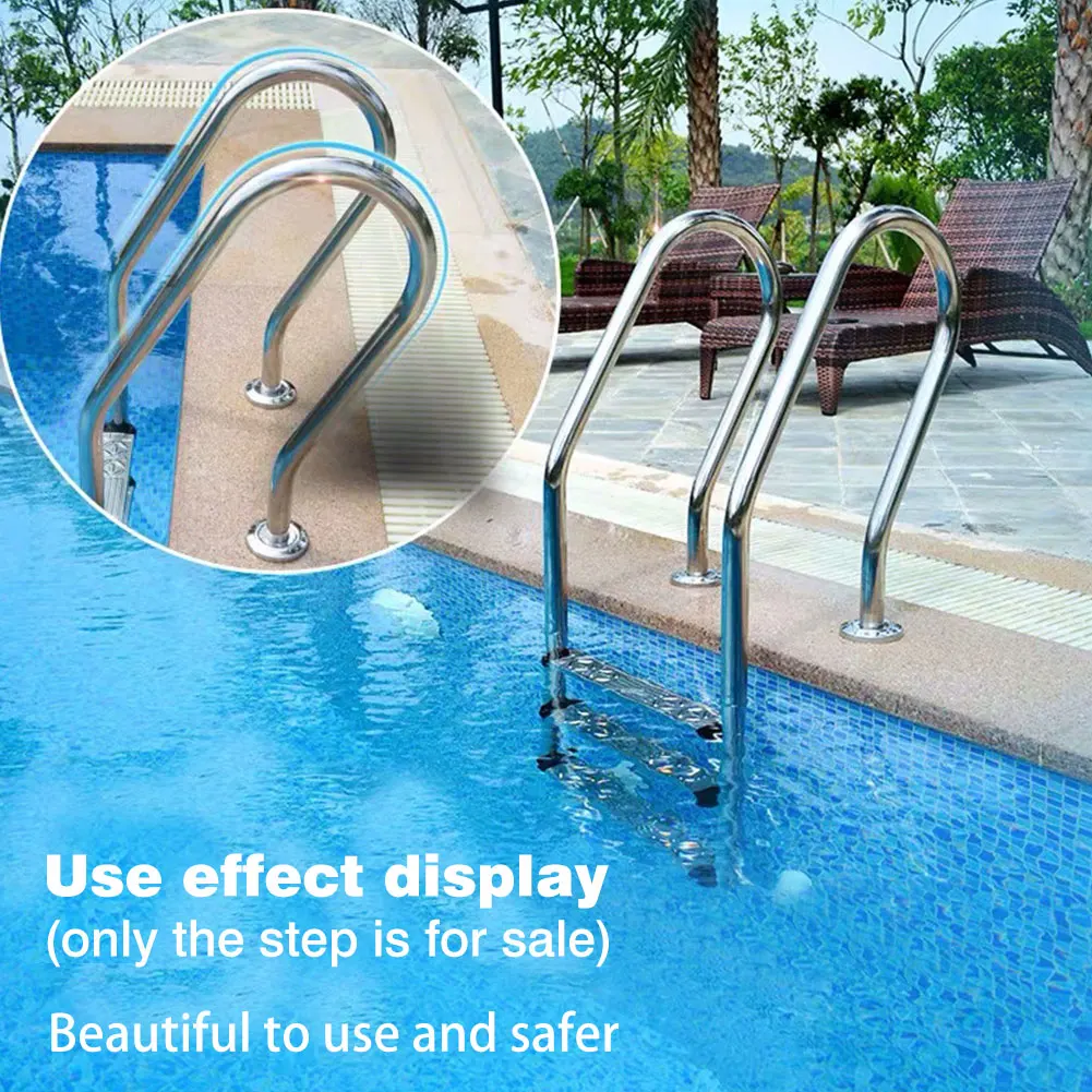 

Pool Ladder Rung Stainless Steel Ladder Step With 2 ScrewsSize For Above Ground Underground Pools