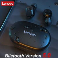 xt91 lenovo wireless earphones bluetooth 5 0 headphones ai control gaming headset stereo noise reduction earbuds