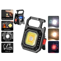 mini led keychain light mutifuction portable highlight charging emergency lamp strong magnetic repair work outdoor camping light