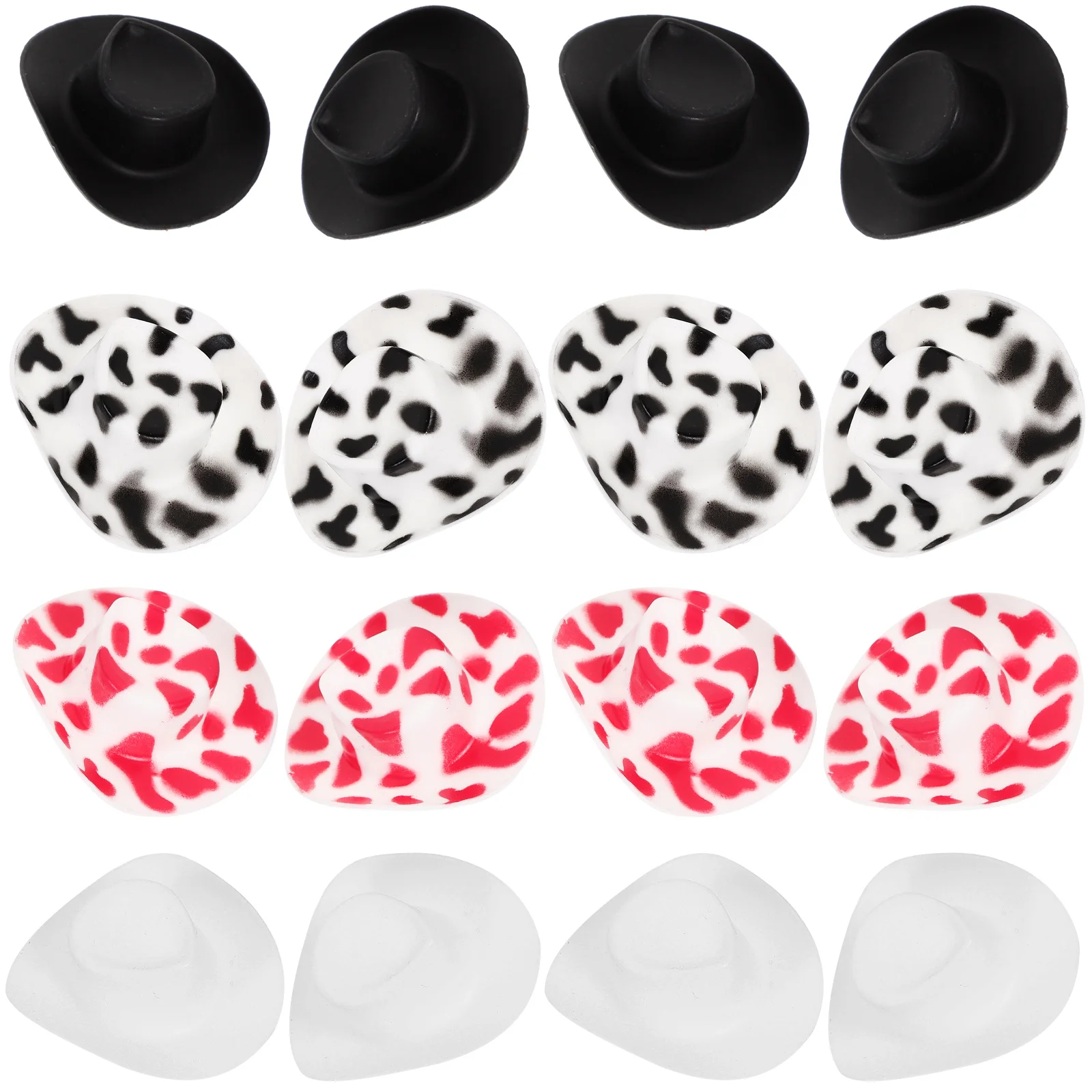 

40 шт. аксессуары для шляпы, мини ковбойские шляпы, восхитительные нежные крошечные ремесла, маленькие миниатюрные пластиковые декоративные DIY