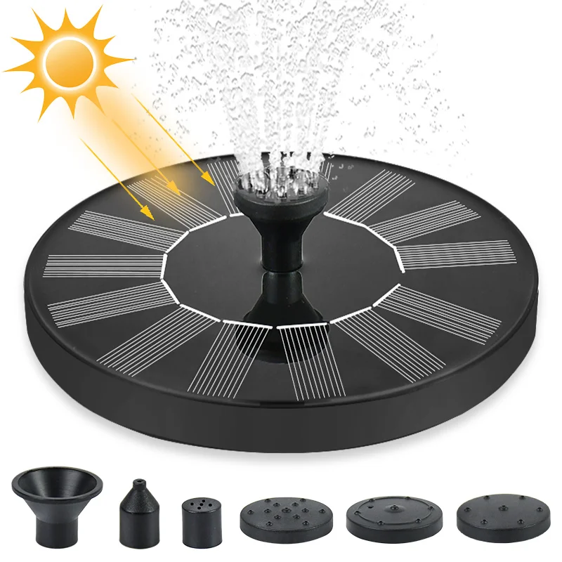 

Mini Solar Water Fountain Pool Pond Waterfall Fountain Garden Decoration Outdoor Bird Bath Solar Powered Fountain Floating Water