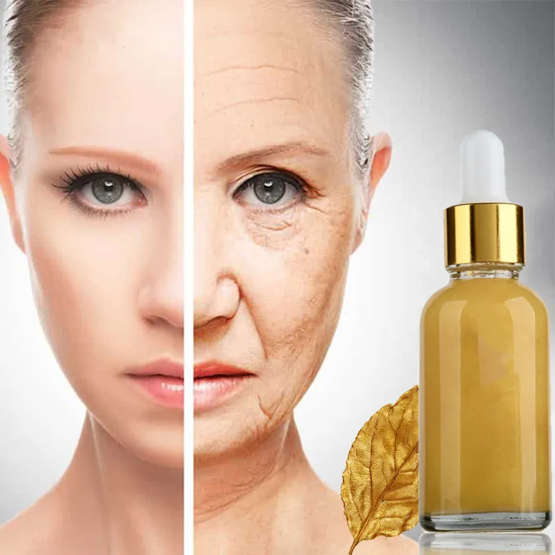 Новинка сыворотка с гиалуроновой кислотой 24-каратное золото увлажняющий раствор