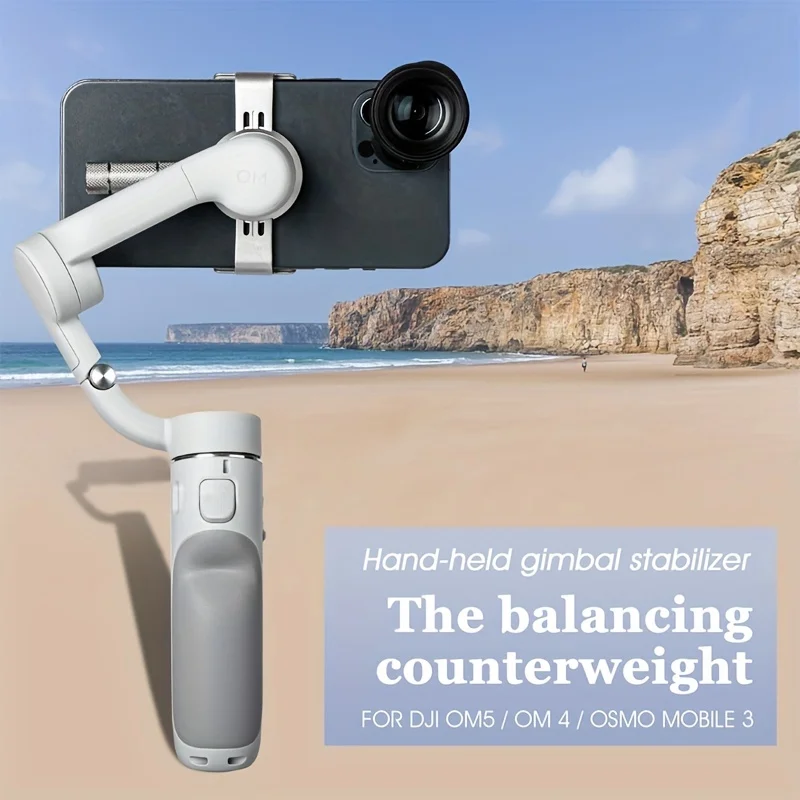

Boost Your Mobile Filming with the DJI OM 4 Osmo Mobile 3 Handheld Gimbal Stabilizer & Camera Phone Balance Counterweight