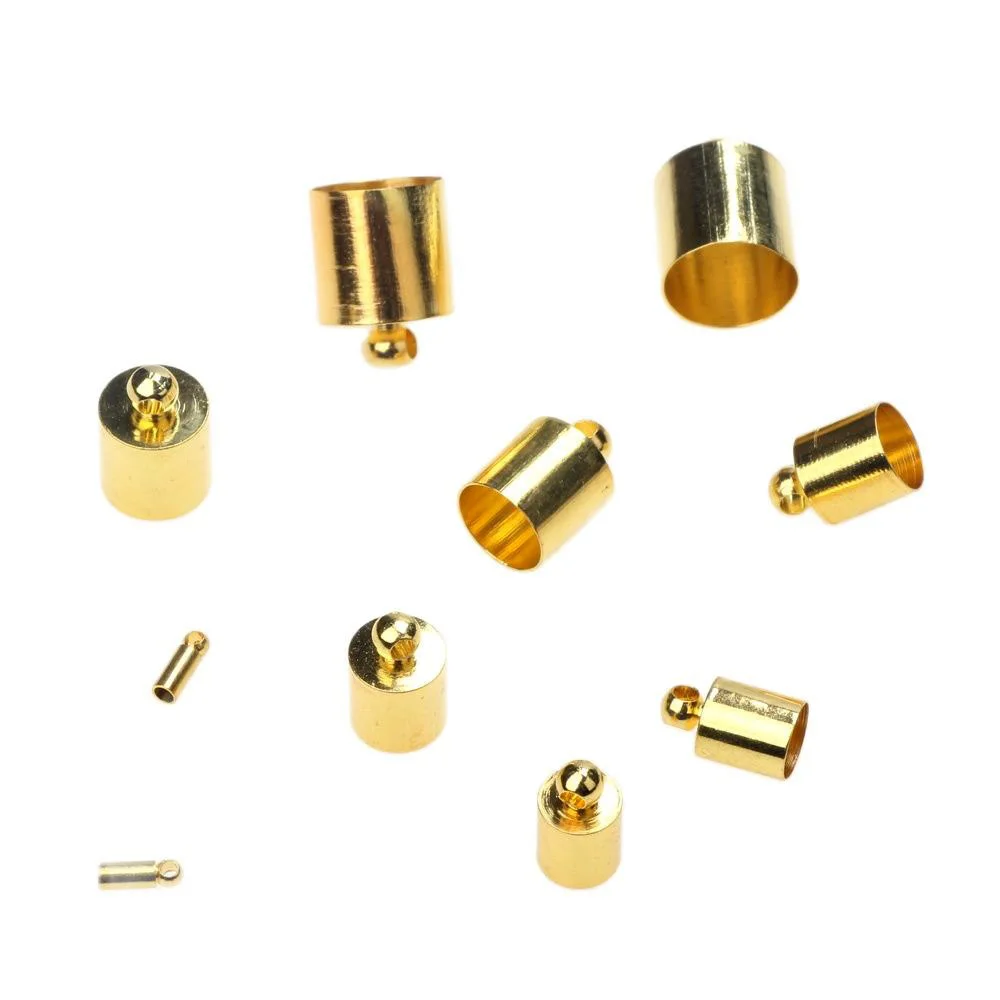 

Круглый кожаный шнур, латунная фурнитура для изготовления ювелирных изделий «сделай сам», 2/6/7/8/10 мм, 12/24/48 шт.