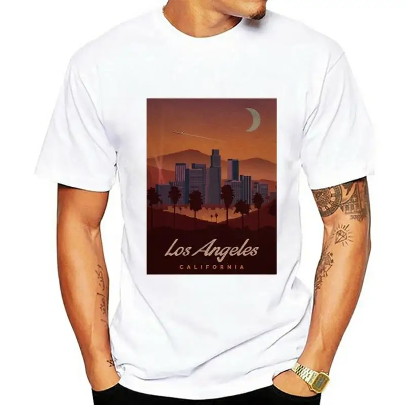 

Винтажная открытка в родном городе Лос-Анджелес Калифорния Ретро Эстетическая футболка