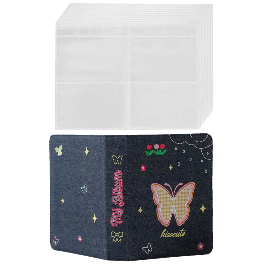 

1 Set of Cards Storage Album Decorative Mini Diy Scrapbook Adorable Diy Scrapbook for Postcards Pictures