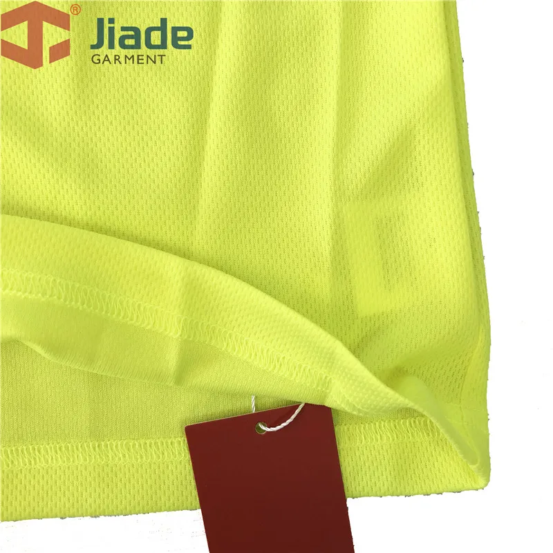 Футболка Jiade для взрослых повышенной видимости, короткая футболка, мужская рабочая светоотражающая футболка, рубашка EN471, футболка ANSI HVYellow с короткими рукавами (art.: 3920cbb7818bd) - 3920cbb7818bd