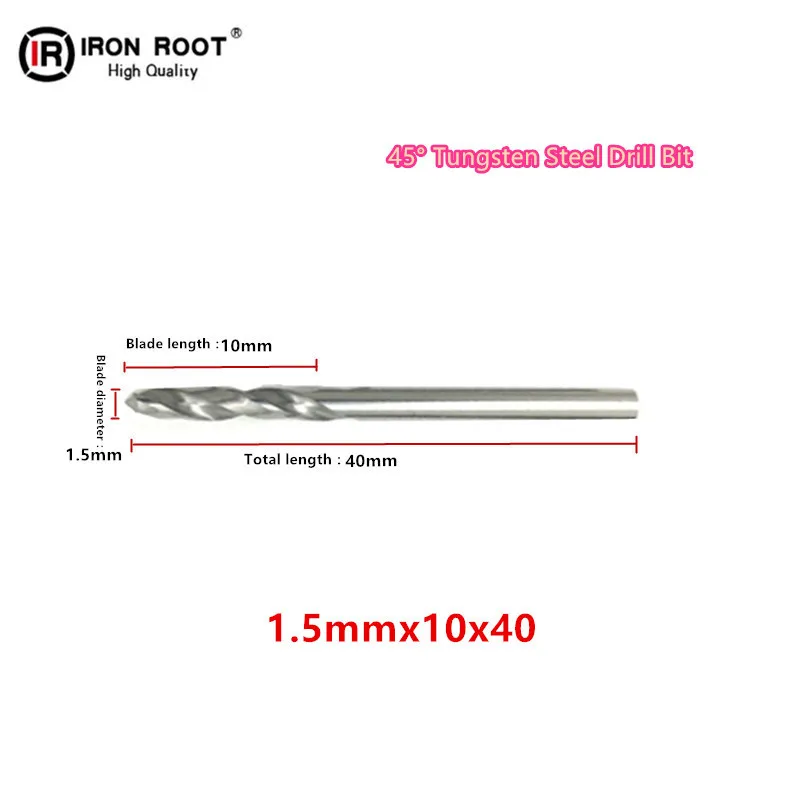 

5P 45° 4.0mmx25x50,4.5mmx25x50,5.0mmx25x50 CNC Metal lathe Cutting Tool Aluminum Alloy Twist Drill Solid Carbide Drill Bit
