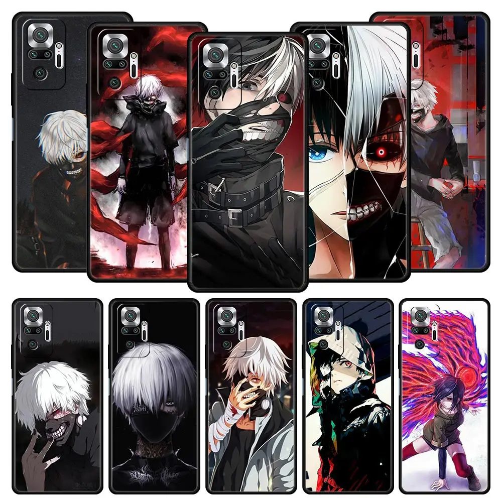 

Cover Case for Xiaomi Redmi Note 7 8 8T 9 9S 10 11 11S 11T K40 K40S K50 Pro Plus 4G 5G Funda Tokyo Ghoul Trendy Anime