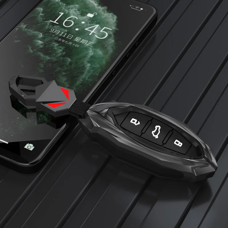 Новый автомобильный держатель из цинкового сплава, защита для 2021 FAW Bestune T77 T77pro, новый B70 T55 T33 T99, аксессуары для брелоков