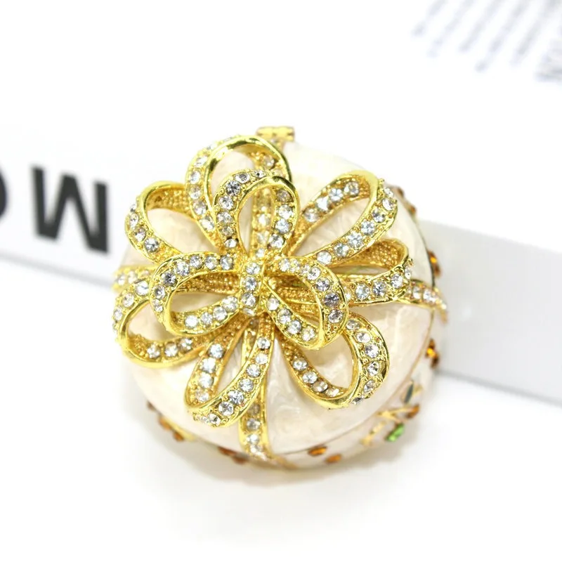 Bownot  trinket box enamel butterfly knot jewelry box personalized gift jewelry box  crystals jewel jewelry ring storage