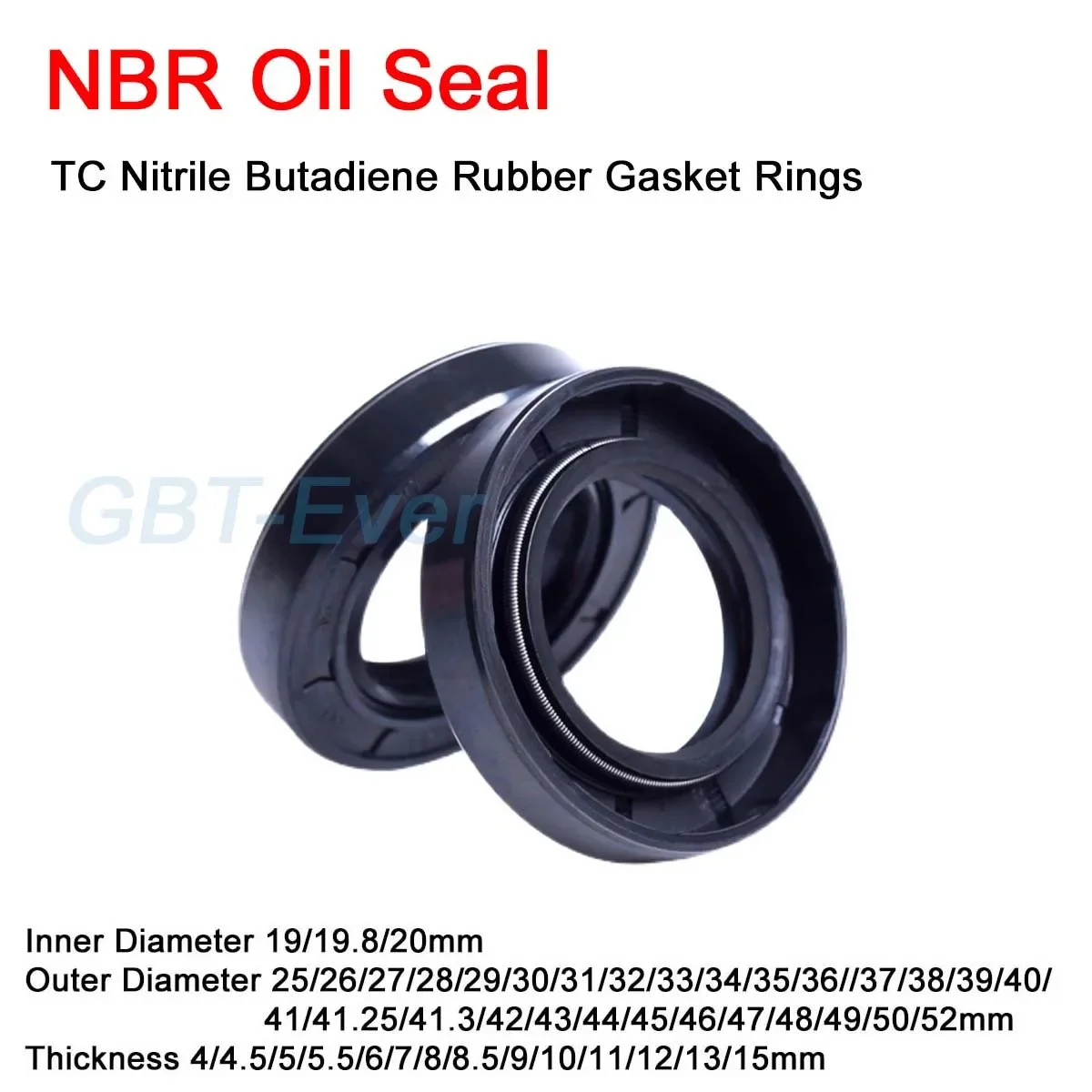 

2 шт. черные NBR прокладки для сальников ID 19/20 мм