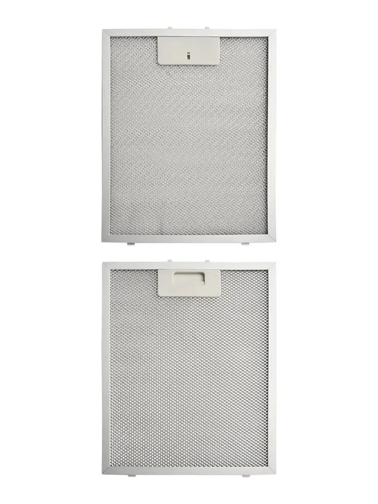 Уход за вытяжкой сверху 2 шт. алюминиевые фильтры для вытяжки плиты серебряная