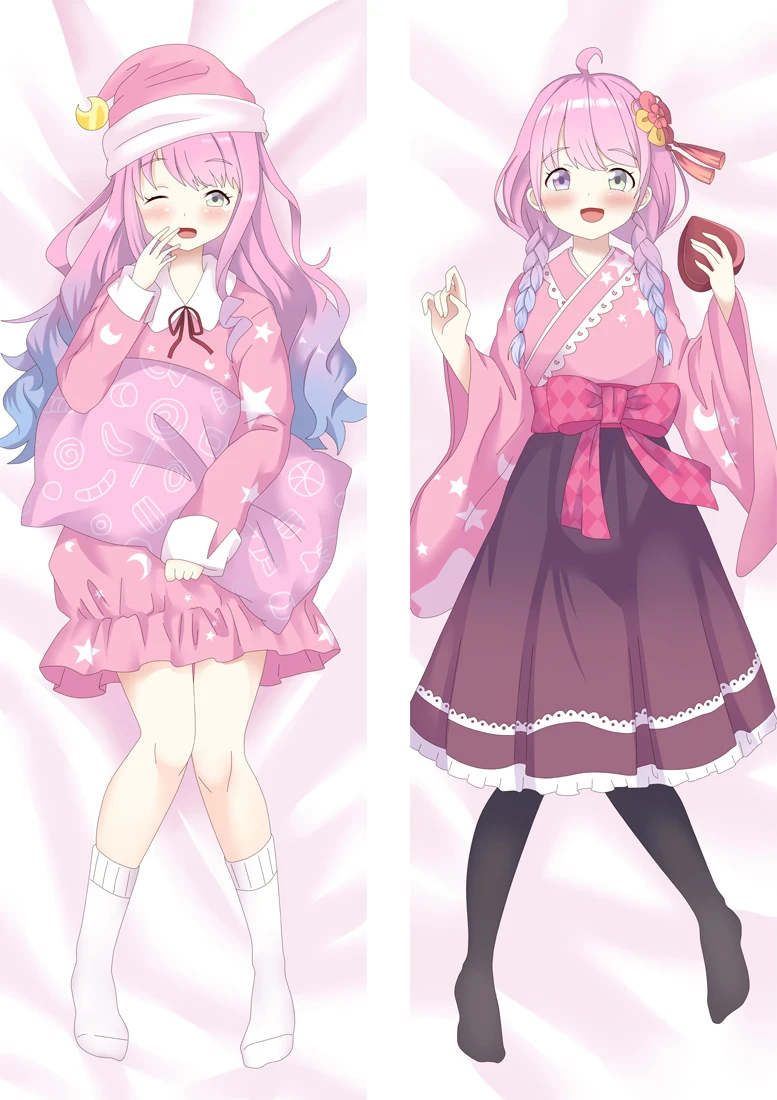 

180cmHD Double-Sided Galgirl Hugging Body Pillowcase Vtuber Character Dakimakura Pillow Case Moegirl Cushion Cover Customize Diy
