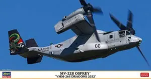Hasegawa 02421 Static Assembled Model 1/72 Scale For US MV-2B Osprey VMM-265 Dragons 2002 transport plane Model Kit