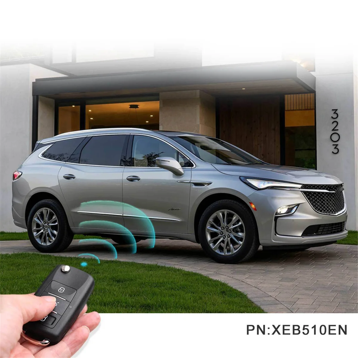XEB510EN подходит для Volkswagen B5 Type Super Remote Control с XT27B Chip 3-клавишным ключом дистанционного