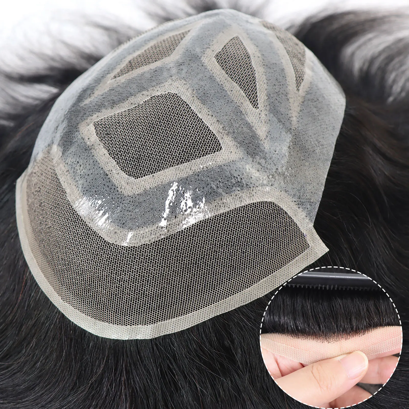 Парик мужской из натуральных волос 6*8/ 6*9/ 7*10/8*10