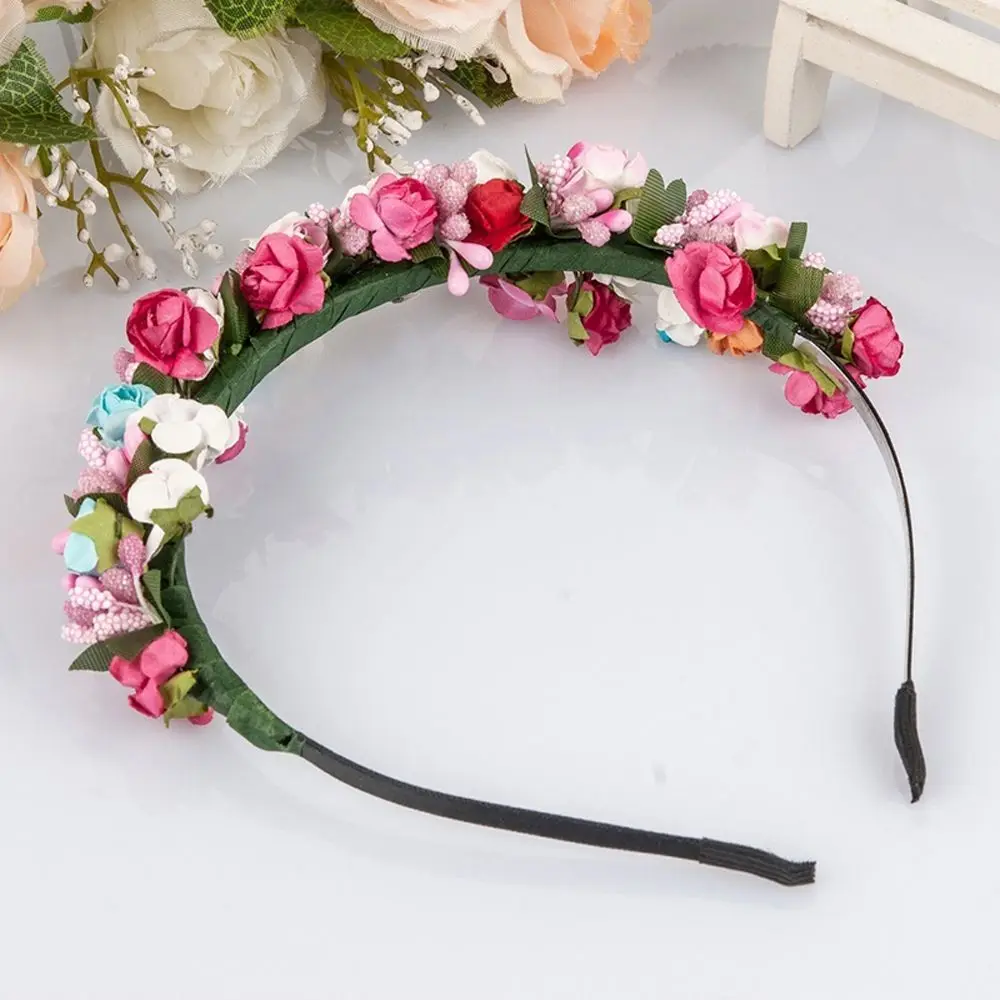 

Sweet Wreath Headpiece Princess Party Wedding Festival Decor Headband Bride Headband Flower Garland Floral