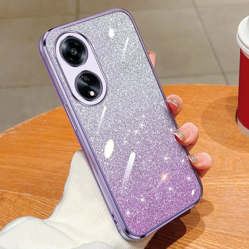 Для OPPO A38 чехол Oppo A18 роскошный Гальванизированный блестящий для oppo A58 A78 A98 4G