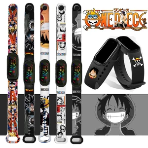 One Piece Luffy children's watches cartoon action figure dragon ball LED touch waterproof electronic in USA (United States)
