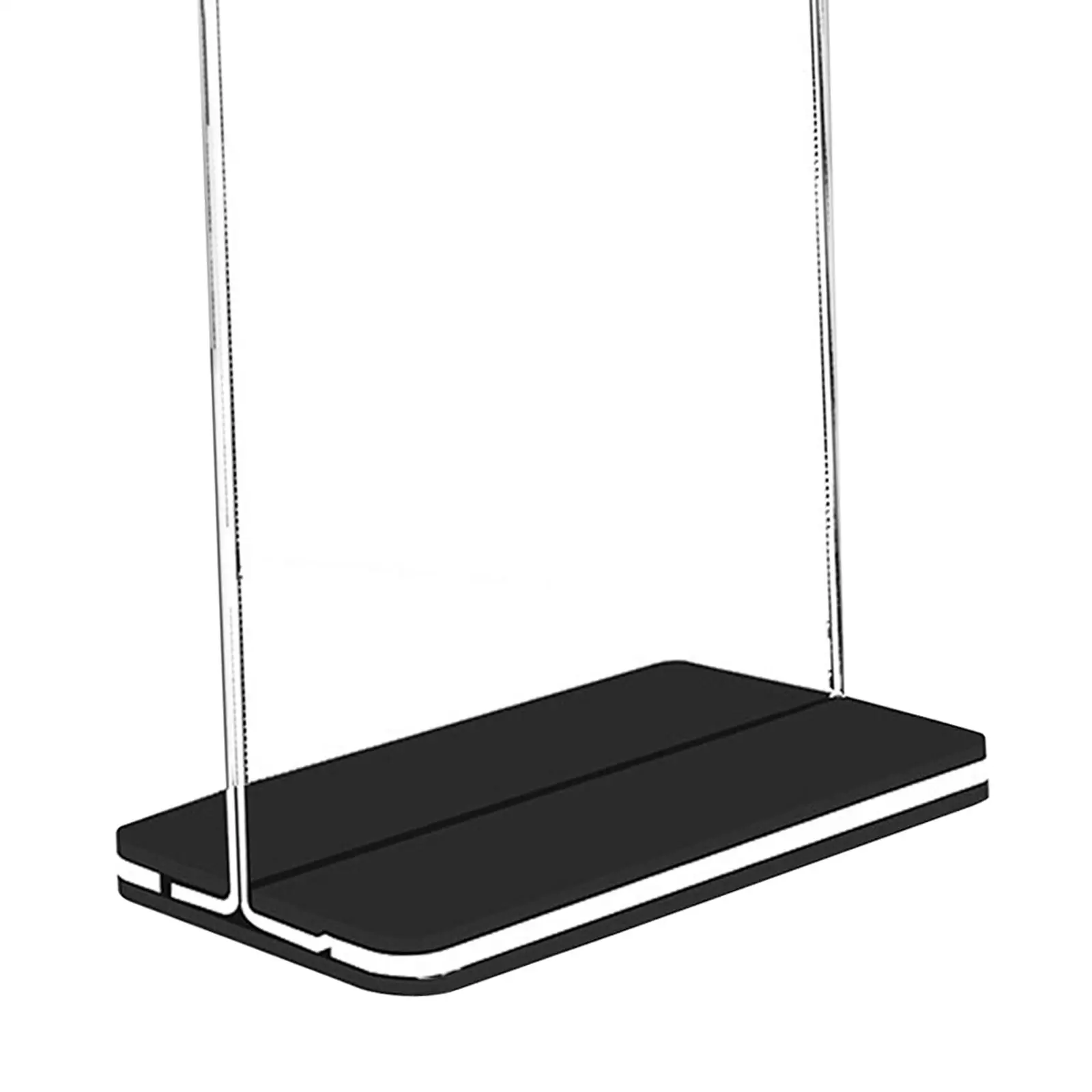 Прозрачный держатель для вывески флаеров настольная подставка бумажный