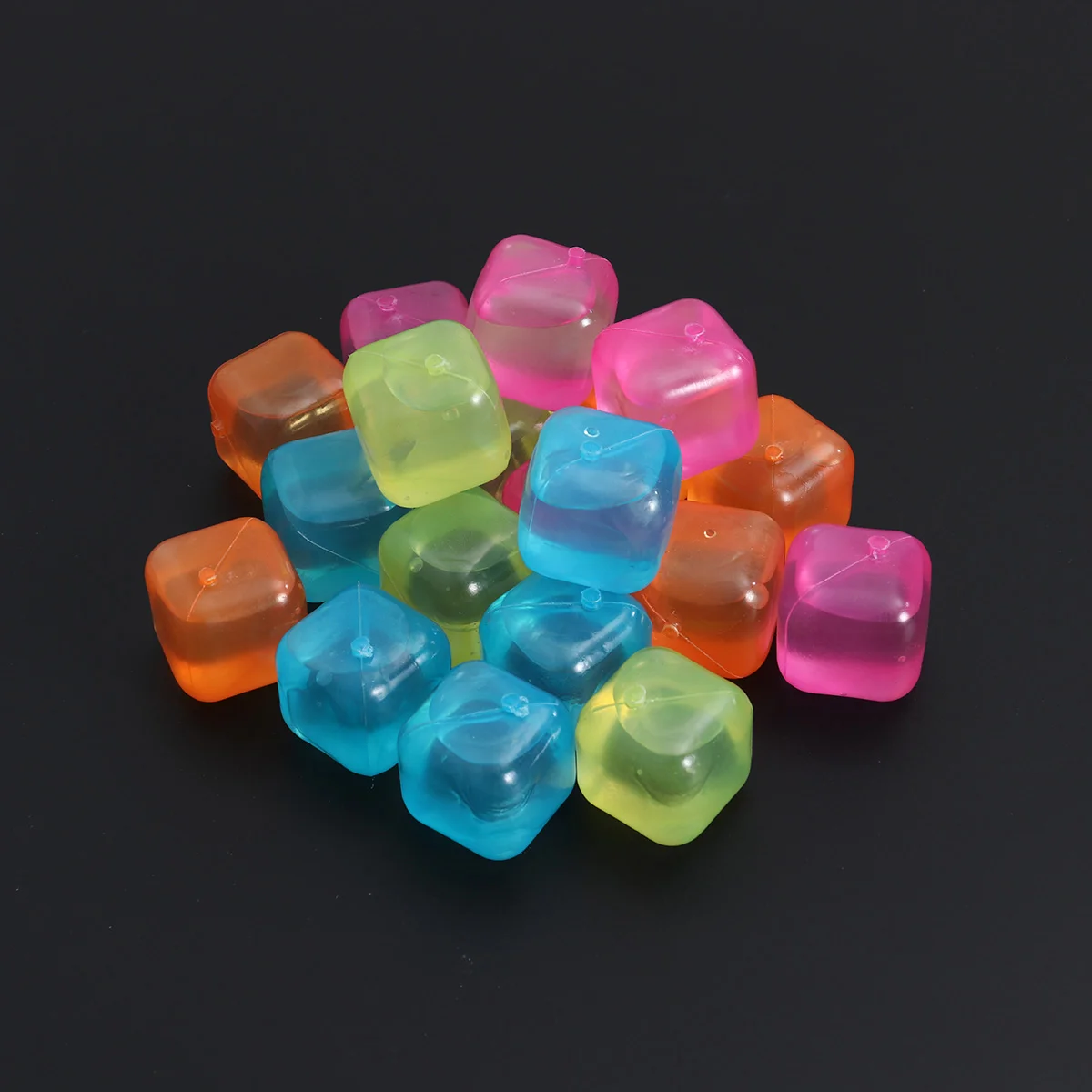 20 шт./упак. квадратные Многоразовые 3D кубики льда многоцветный охлаждающий