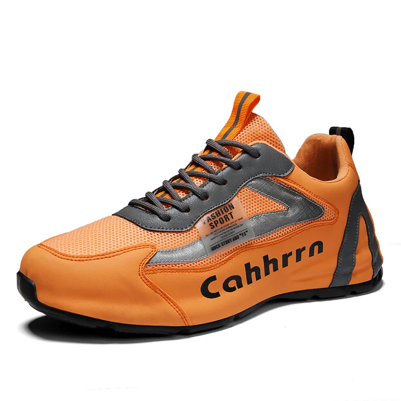 

New Men's Sneakers Fashion Men's Vulcanized Shoes Comfortable Mesh Lining Male Sneakers Anti-skid Wear-resistant Walking Shoes