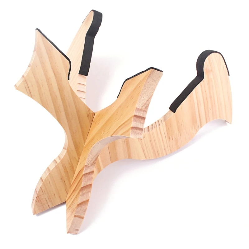 

Concert Portable Ukulele Stand Wooden X Frame Instrument Stand for Small Guitar, Violins, Banjo, Mandolin Easy to Use