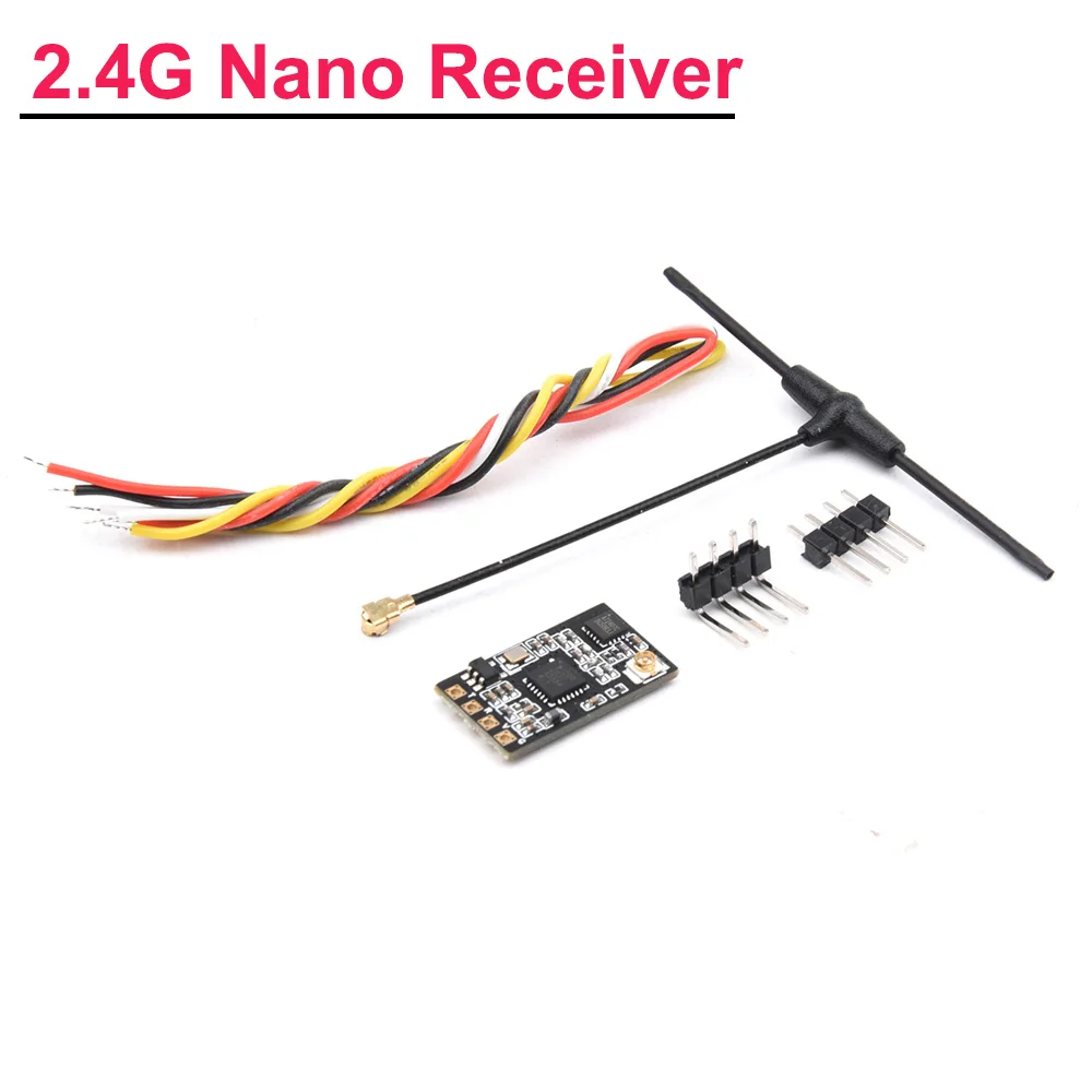 ELRS Nano Receiver ExpressLRS 2.4G RX-приемник с антенной типа T Поддержка обновления Wi-Fi для RC FPV