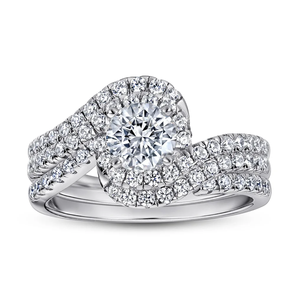 

Luxury fashion S925 silver women wedding ring jewelry gift 220426-04