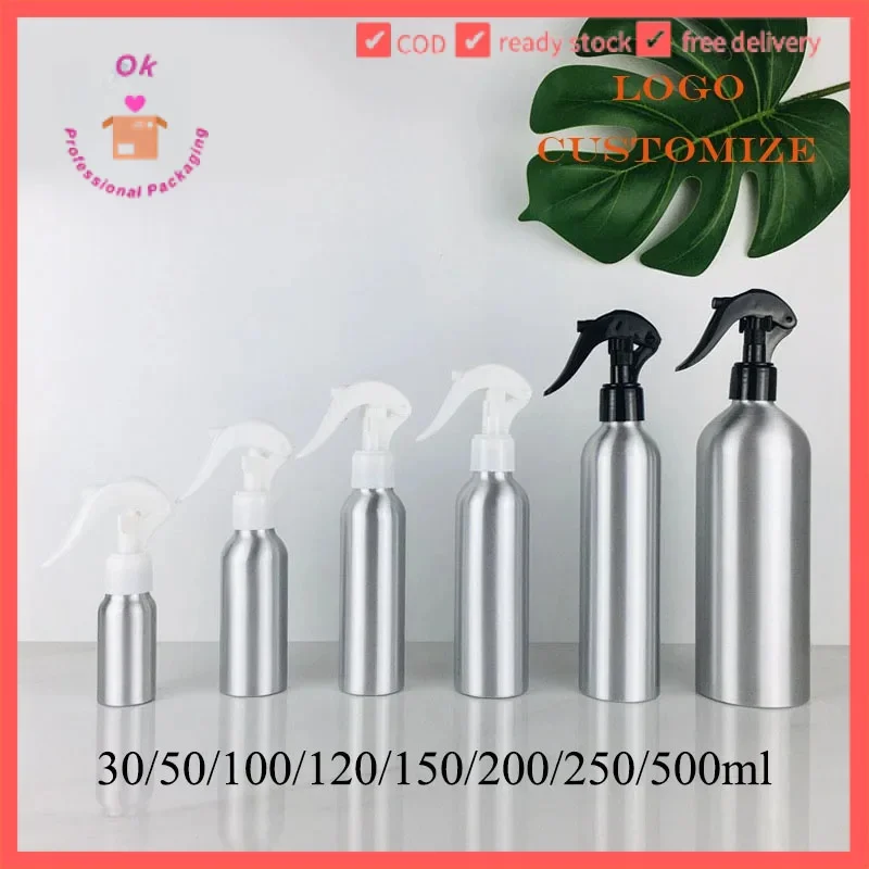 10/20/50 шт. 30/50/100/120/150/200/250/500 мл триггерный спрей алюминиевая бутылка распылитель