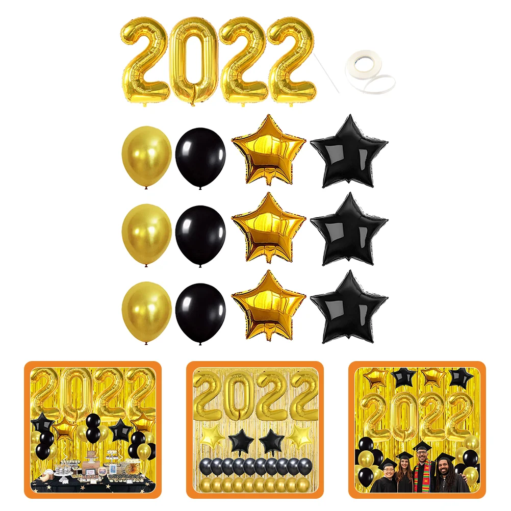 

1 Set Graduation Balloons Grad Celebration Balloons Party Decorative Balloons