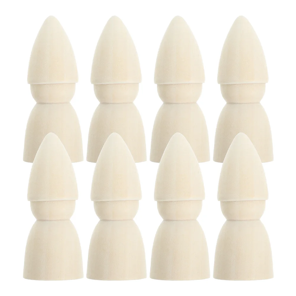 20 шт. окрашенные куклы дятел игрушки объемные колышки DIY пустые деревянные люди