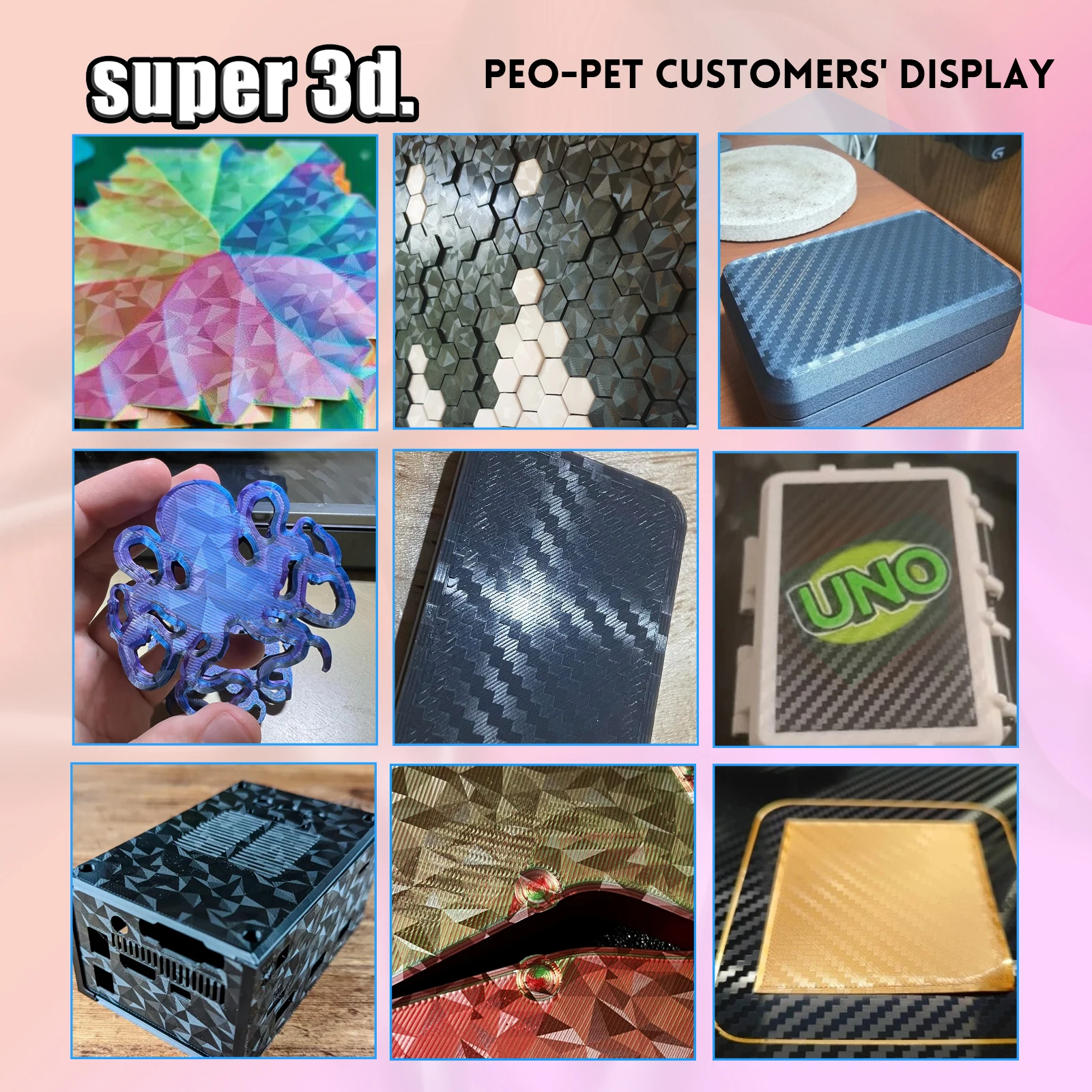 Ender 3 V3 SE Рабочая пластина с текстурой пружинной стали Pei 235x235 мм Гладкий лист PEY PET