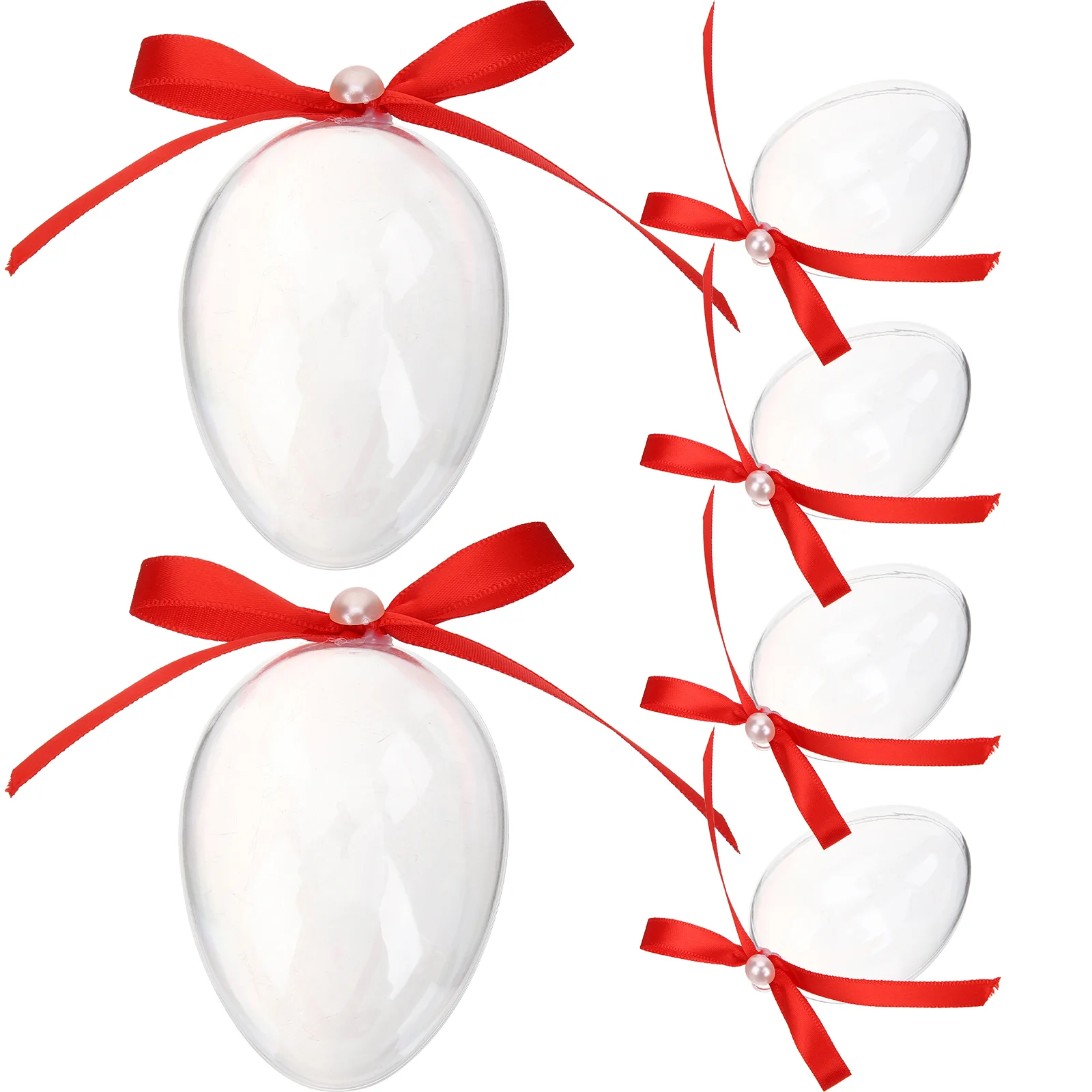 

Easter Eggs Fillable Candy Egg Clear Box Party Boxes Plastic Ornaments Christmas Ornament Gift Supplies Shaped Favor Decoration