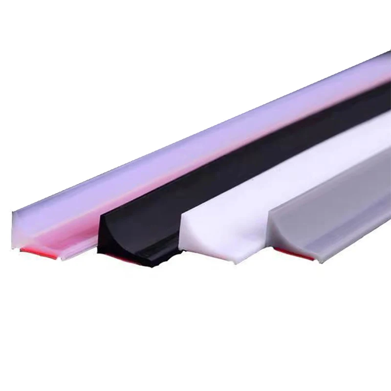 

Bathroom Water Retaining Strip Self-Adhesive Bendable Door Seal Strip Dry And Wet Separation Silicone Shower Dam Flood Barrier