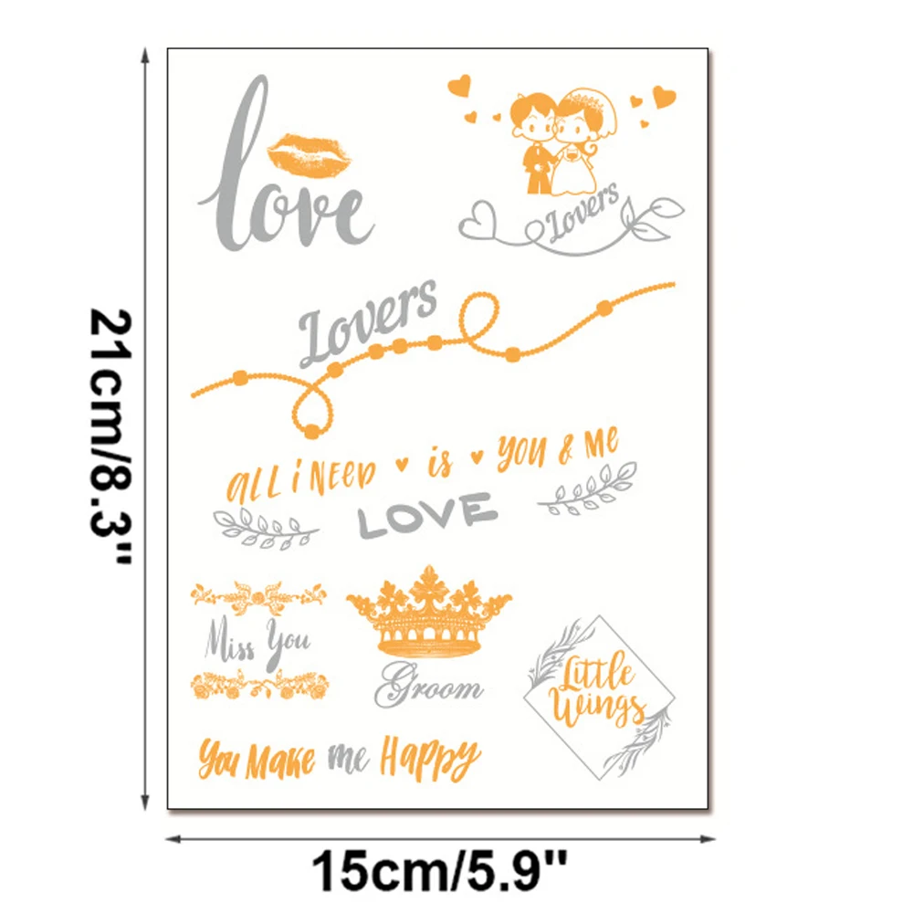 

Временные татуировки для девичника, розовое золото