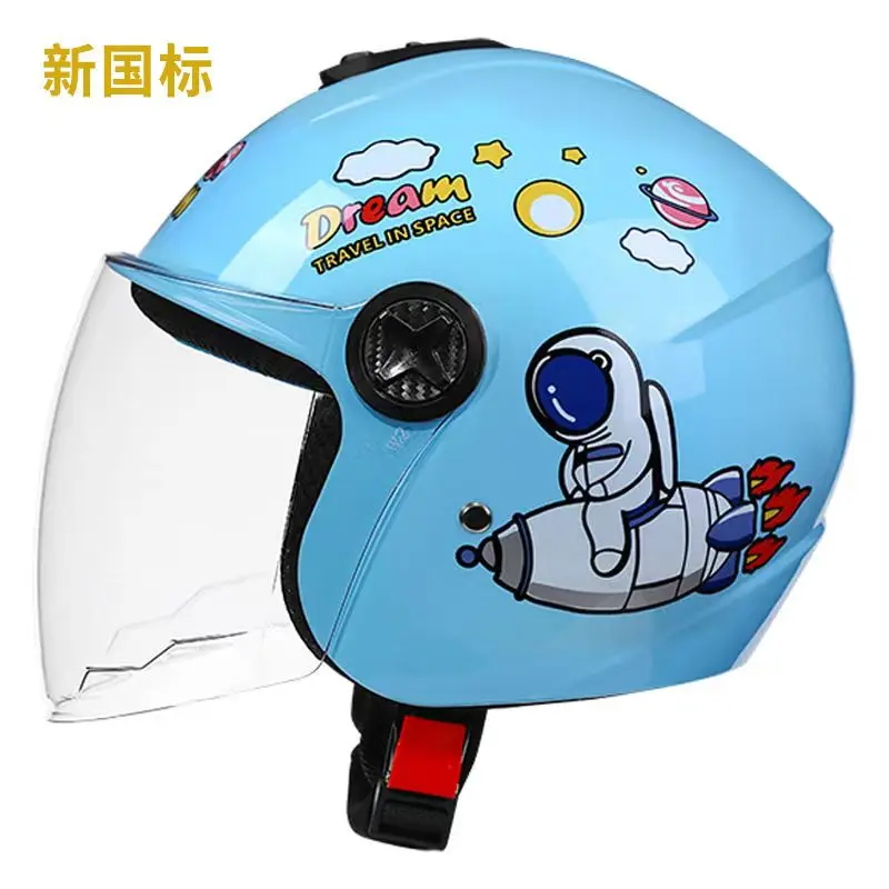 

Детские полушлемы, электрические велосипеды, электрические скутеры для мальчиков и девочек, всесезонные универсальные осенне-зимние защитные шлемы 50-56 см