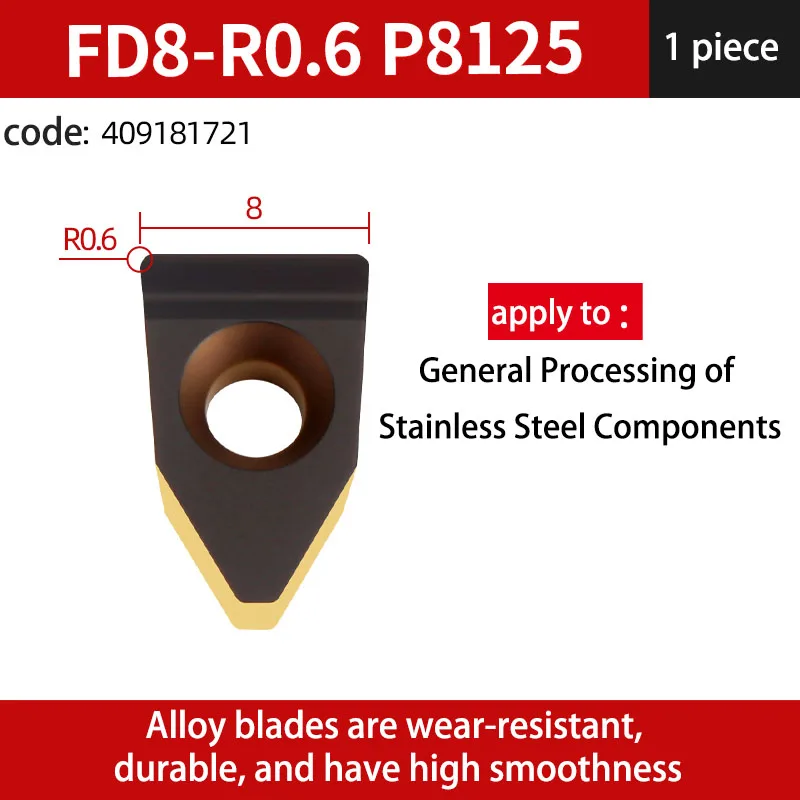 

Широкий слот FD08 10, 12, 14, MTEHR, лезвие для долбежного грузовика, стальные детали, частицы чугуна из нержавеющей стали