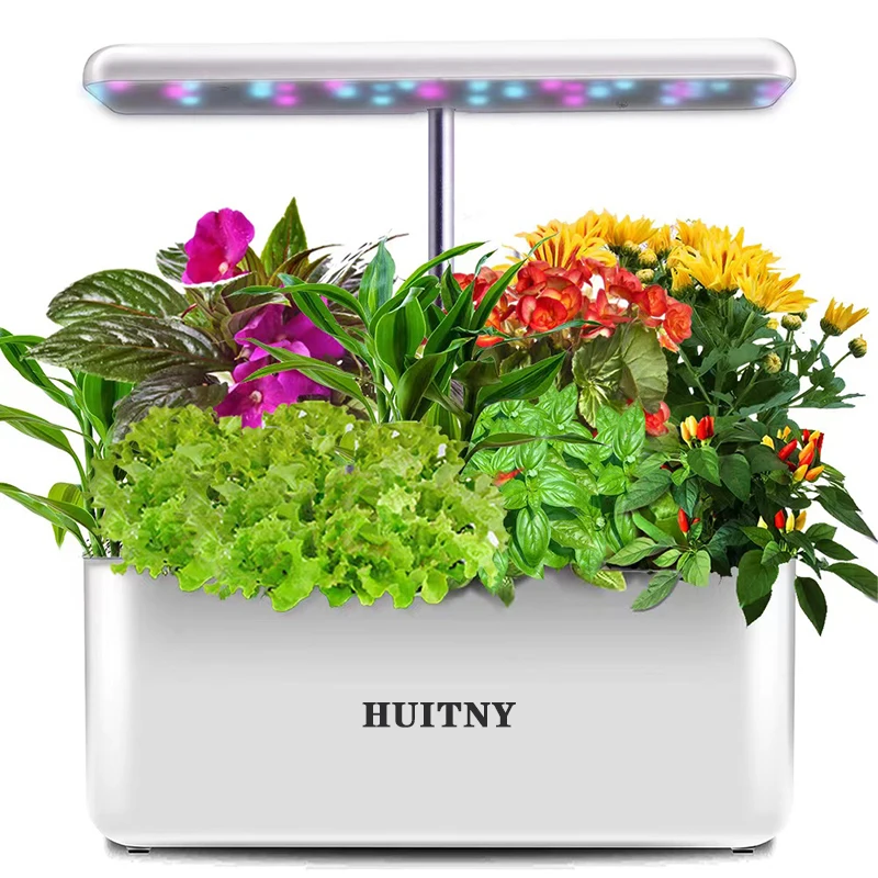 Indoor Hydroponic Planting System kits intelligent with Full spectrum LED Growth Light  herb Garden Vegetable Growing Box