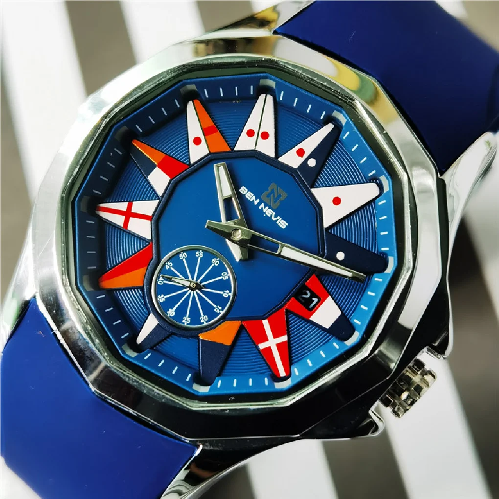 

Ben Nevis Fashion Analog Quartz Watches With Date Military Watch For Men Waterproof Silicone Rubber Strap Wristwatch Man Clock