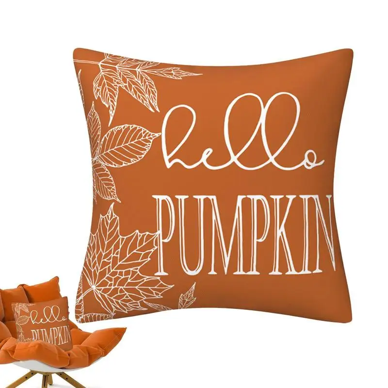 

Throw Pillow Covers Fall Decor Pillow Cases Soft Fall Decor Pillow Covers Orange Pumpkin Fall Pillowcases For Couch Sofa Bedroom