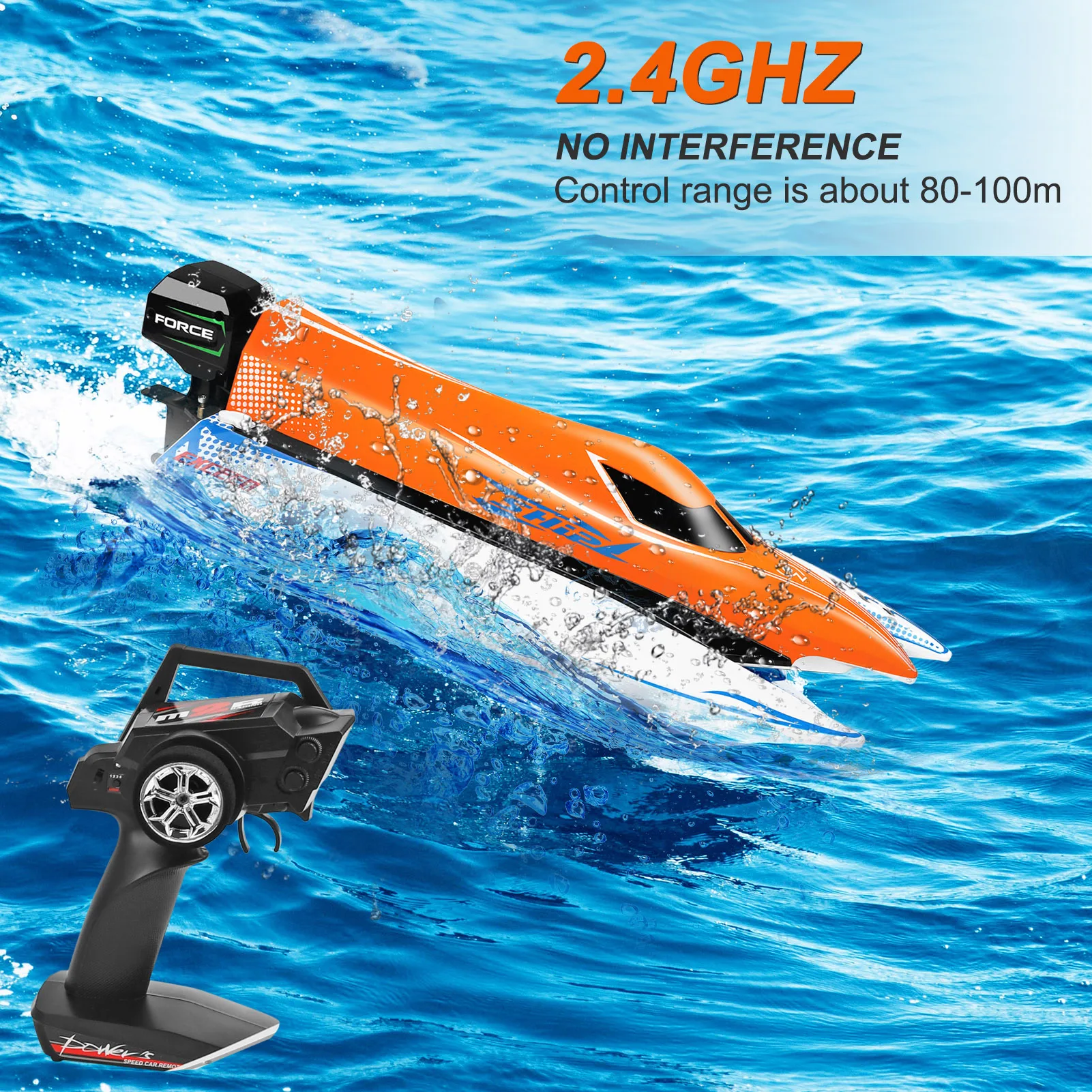

WLtoys WL915-A Remote Control Boats 2.4G 45km/h High Speed RC Boat RC Toy use for everyone