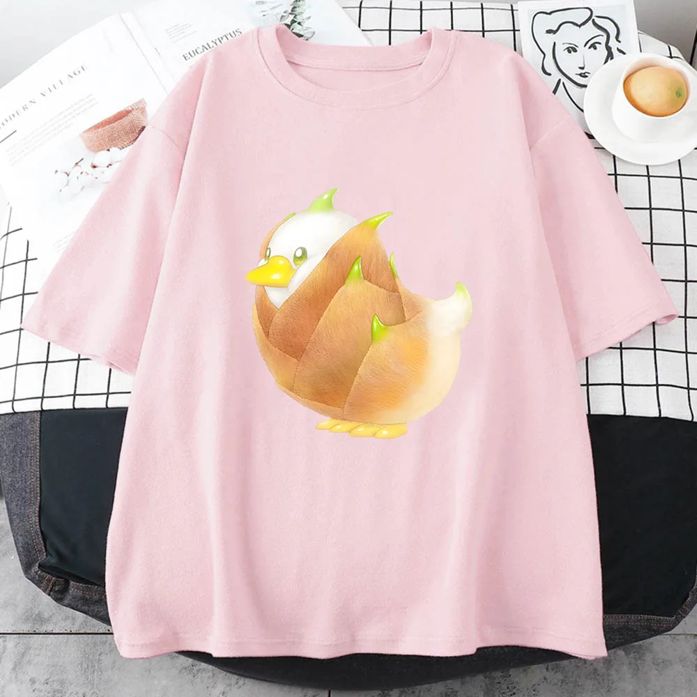 

Vegetable Fairy Pleurotus Y2K Tops Women's T-shirts Cute Bamboo Shoots Printed Short Sleeve Couples Clothing Harajuku Loose Tees