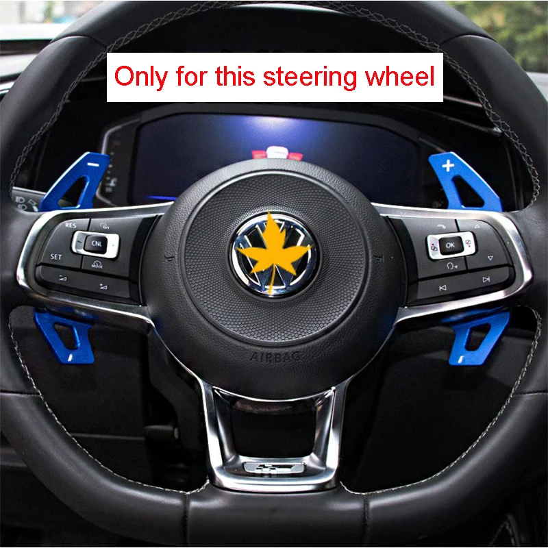 Весло рулевого колеса из алюминиевого сплава для VW Golf 7 5 MK7 R Line GTI GTD аксессуары 2015