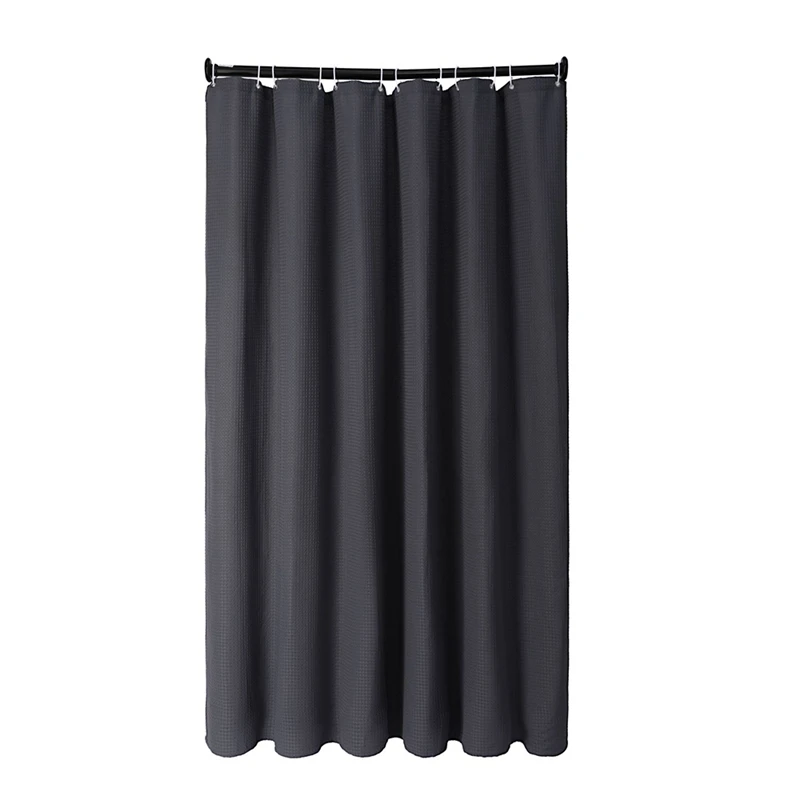 

Thick Weave Fabric Shower Curtain 180 X 180Cm Heavyweight Water-Repellent Bathroom Curtain Partition