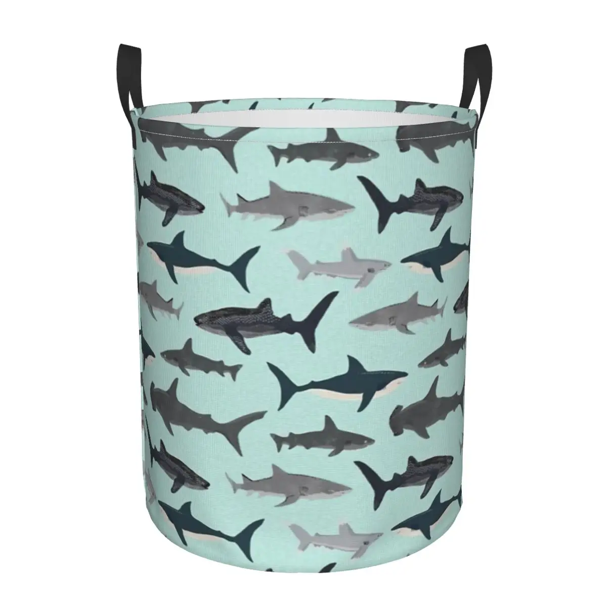

Sharks Dirty Laundry Basket Waterproof Home Organizer Basket Clothing Kids Toy Storage Basket