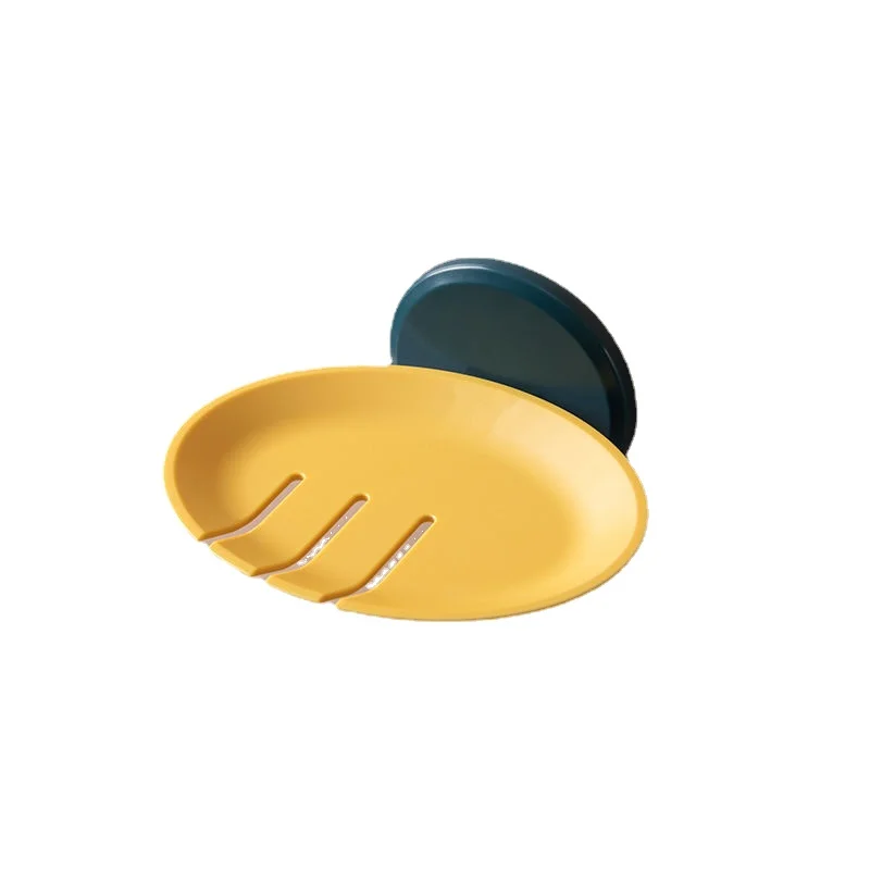

Soap Dish Rack Draining Toilet Creative Punch-Free Soap Rack Household Suction Cup Wall-Mounted Soap Holder