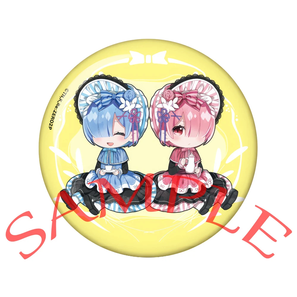 Anime Cosplay Natsuki Subaru Emilia Felt Elsa Granhiert Ram Rem Beatrice Felix Argyle Cartoon Badge Christmas Gifts