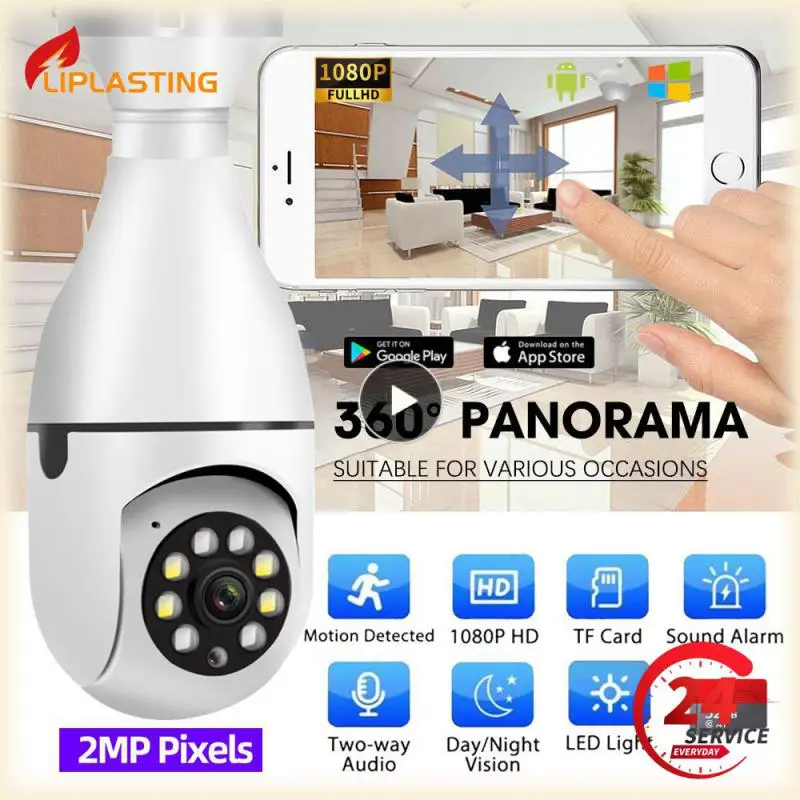 

Bulb Surveillance Camera Easy To Installed Support Wifi Smart Bulb Local Remote Playback 2.4ghz Wifi Is Supported